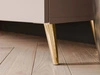 TV-Lowboard mit Türen auf Goldenen Metallbeinen 100 cm Noaé Kaschmir