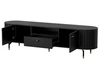 Möbel-Set für Wohnzimmer Soria Schwarz mat