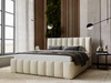 Polsterbett mit Bettkasten und Lattenrost 180x200 Neos Beige