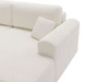 Ecksofa mit Schlaffunktion und Bettkasten Belvio rechts Creme