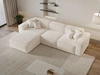 Ecksofa L-Form Links Arizona Creme