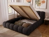 Polsterbett mit Bettkasten und Lattenrost 120x200 Doria Schwarz