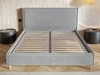 Polsterbett mit Lattenrost 120x200 Grenada Hellgrau