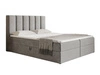 Boxspringbett mit Bettkasten 180x200 Cascada Grau