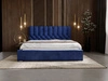 Polsterbett mit Bettkasten und Lattenrost 180x200 Roma Dunkelblau