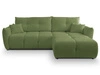 Ecksofa L-Form mit Schlaffunktion und Bettkasten Bene Grün