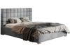 Polsterbett mit Bettkasten und Lattenrost 160x200 Terra Hellgrau