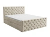 Boxspringbett mit Bettkasten 120x200 Montego Creme