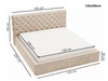 Polsterbett mit Bettkasten und Lattenrost 120x200 Apollo Grau