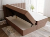 Boxspringbett mit Bettkasten 180x200 Mocca Braun