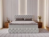 Boxspringbett mit Bettkasten 140x200 Canolo Hellgrau