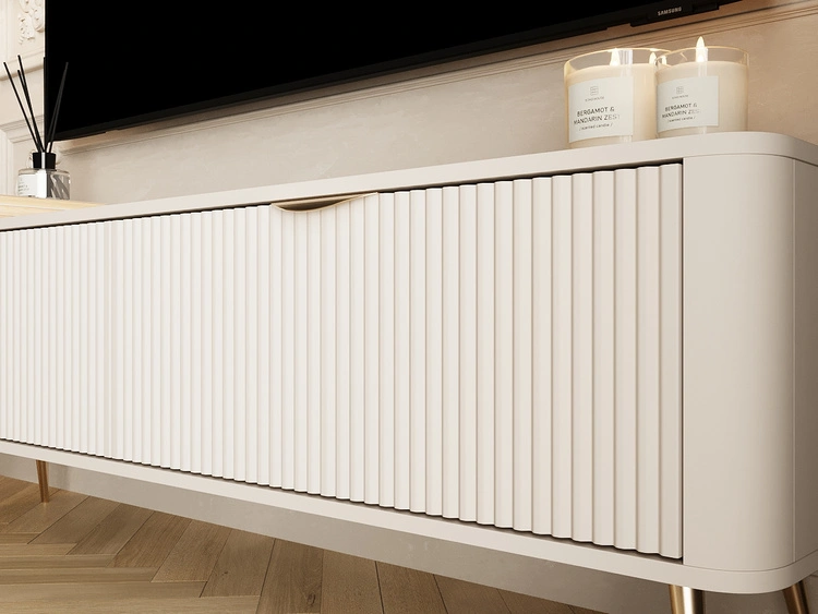 TV-Lowboard mit Türen 160 cm Latina Beige