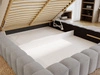 Polsterbett mit Bettkasten und Lattenrost 140x200 Rotto Hellgrau