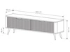  Wohnzimmer-Set Latina Schwarz