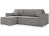 Modernes Ecksofa mit Schlaffunktion und Stauraum Prato L  Grau