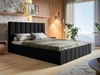Polsterbett mit Bettkasten und Lattenrost 160x200 Siena Schwarz