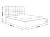 Polsterbett mit Bettkasten und Lattenrost 140x200 Terra Dunkelblau