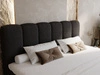 Boxspringbett mit Bettkasten 200x200 Bouclé-Stoff Cloud Schwarz