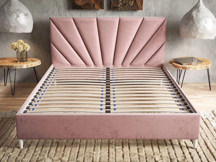 Polsterbett mit Lattenrost 180x200 Fuzi Beige