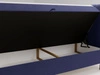 Boxspringbett mit Bettkasten 120x200 Primavera Dunkelblau
