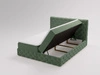 Boxspringbett mit Bettkasten 120x200 Canolo Grün