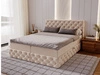 Boxspringbett mit Bettkasten 120x200 Canolo Beige