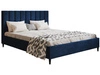 Polsterbett mit Lattenrost 140x200 Snazi Dunkelblau
