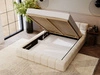 Polsterbett mit Bettkasten und Lattenrost 160x200 Alicante Beige