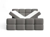Boxspringbett mit Bettkasten 140x200 Rivon Grau