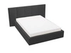 Polsterbett mit Bettkasten und Lattenrost 140x200 Lizbona Schwarz