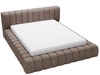 Polsterbett mit Bettkasten und Lattenrost 160x200 Italia Braun