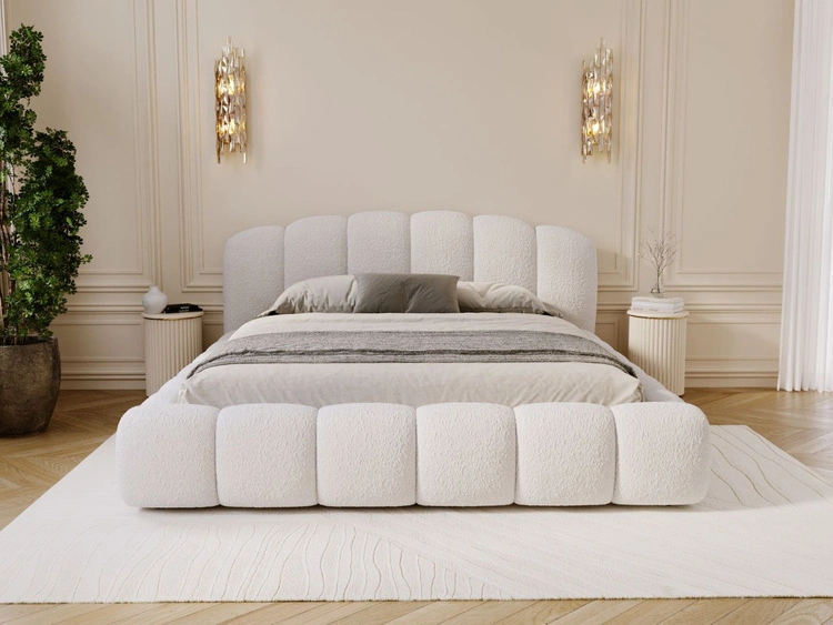 Polsterbett mit Stauraum und Lattenrost 120x200 Cloud Soft Beige