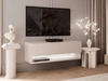 Hänge TV-Schrank 90 cm für Wohnzimmer mit LED-Beleuchtung Aurelie Kaschmir matt