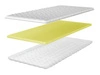 Matratzenauflage mit thermoelastischem Schaumstoff Visso 120x200