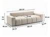 Schlafsofa mit Bettfunktion und Bettkasten Miro Dunkelgrau