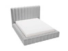 Polsterbett mit Bettkasten und Lattenrost 160x200 Rotto Hellgrau