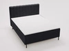 Boxspringbett mit Bettkasten 180x200 Primavera Schwarz