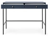 Schminktisch mit Schwarz Metallbeinen Amor Marineblau