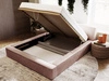 Polsterbett mit Bettkasten und Lattenrost 120x200 Lago Braun