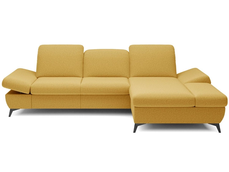 Ecksofa L-Form Rechts mit Schlaffunktion und Bettkasten Hannover Gelb