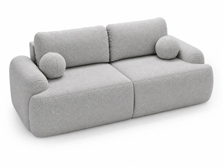 Sofa mit Schlaffunktion und Bettkasten Aurio Grau