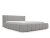 Polsterbett mit Bettkasten und Lattenrost 180x200 Alicante Boucle Grau