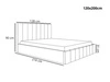 Polsterbett mit Bettkasten und Lattenrost 120x200 Siena Dunkelblau