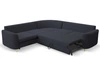 Ecksofa L-Form Rechts mit Schlaffunktion und Bettkasten Limon Dunkelblau