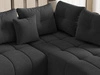 Ecksofa L-Form mit Schlaffunktion und Bettkasten Genoa Anthrazit
