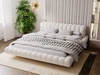 Polsterbett mit Lattenrost 140x200 Imagine Beige
