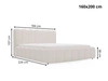 Polsterbett mit Bettkasten und Lattenrost 160x200 Smile Schwarz