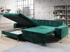 Ecksofa L-Form Links mit Schlaffunktion und Bettkasten Tonny Hellbraun