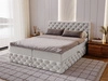 Boxspringbett mit Bettkasten 120x200 Canolo Hellgrau
