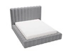 Polsterbett mit Bettkasten und Lattenrost 160x200 Rotto Grau